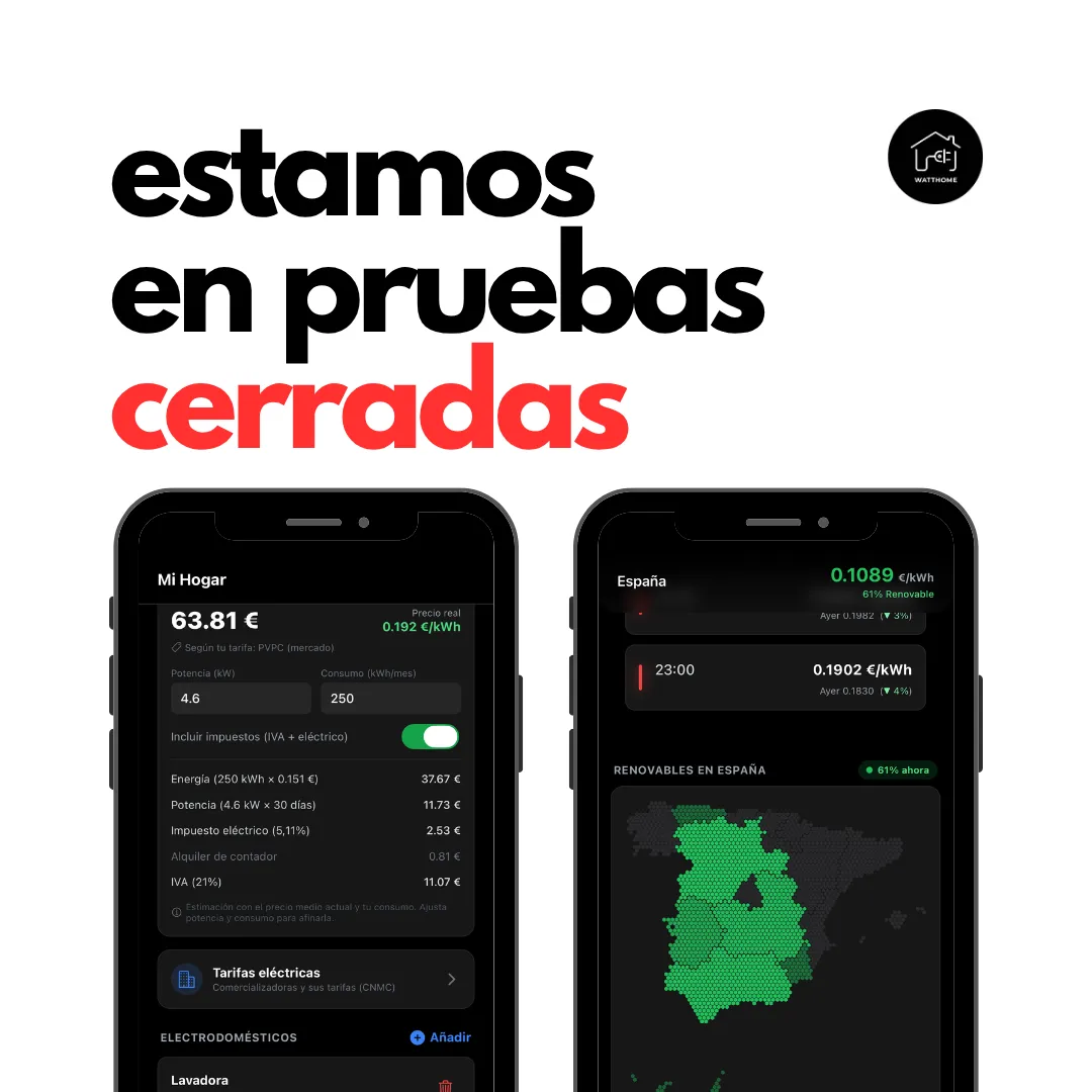WattHome está en pruebas cerradas